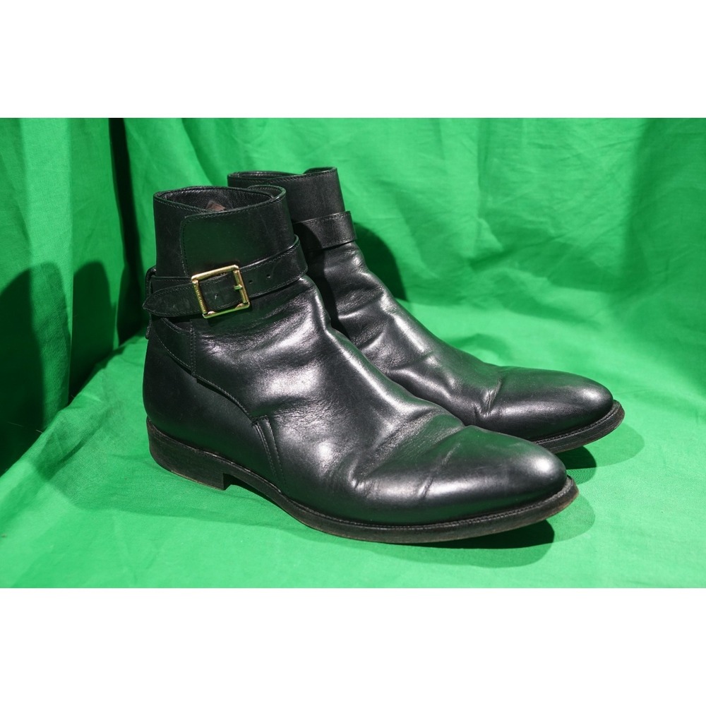 Burberry Black Leather Ankle Boots EU 42.5 / US Womens US‎ 11